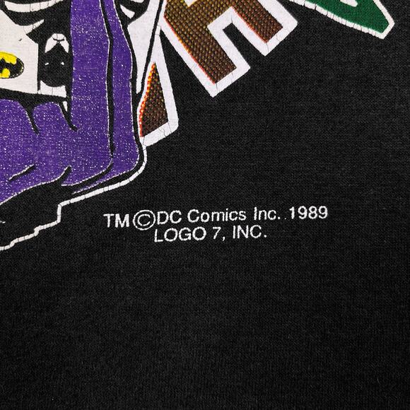 Vintage 1989 The Joker Comic T Shirt Medium Tee DC Comics 80s DC Comics Batman - Picture 8 of 16